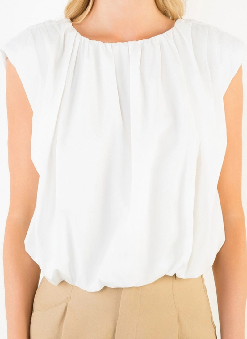 Belle Sleeveless Bubble Top