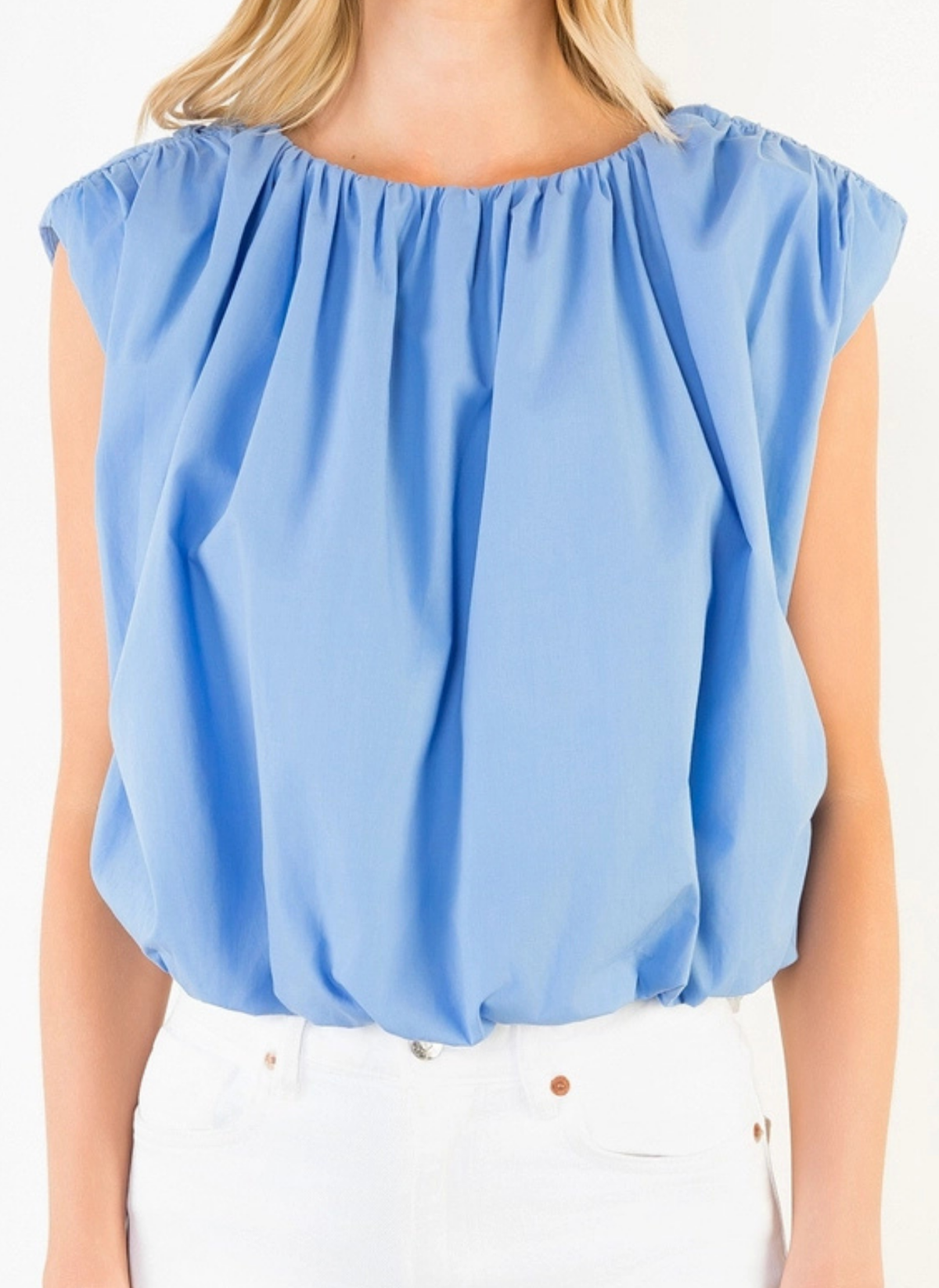 Belle Sleeveless Bubble Top