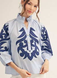 Effortless Charm Baroque Top