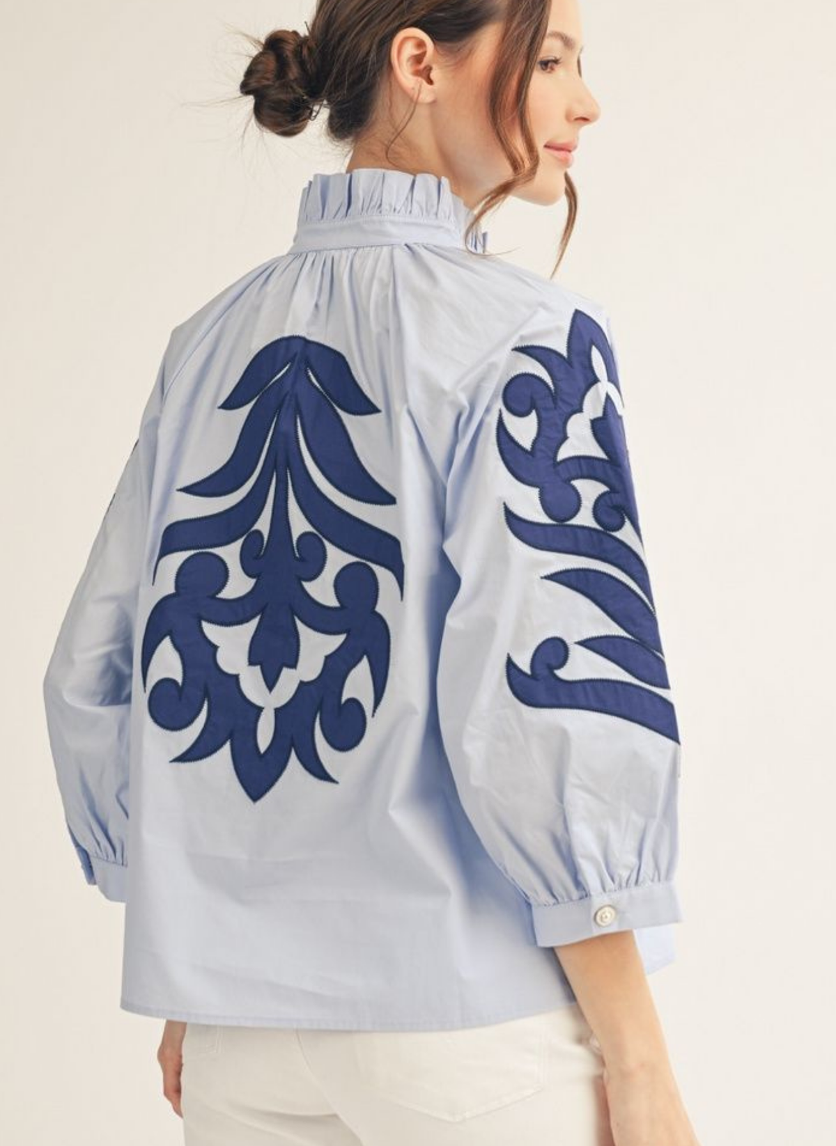 Effortless Charm Baroque Top