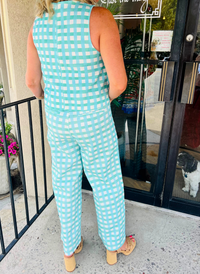 Gingham Buckle Pant Set