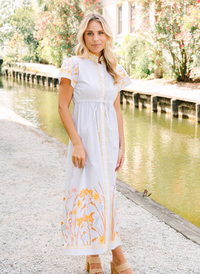 Hurley Dress - White Flora