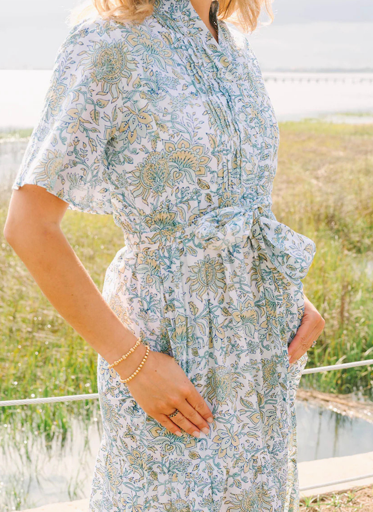 Raina Dress - Sage Garden