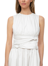 Elena Midi Dress - White