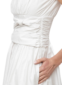 Elena Midi Dress - White