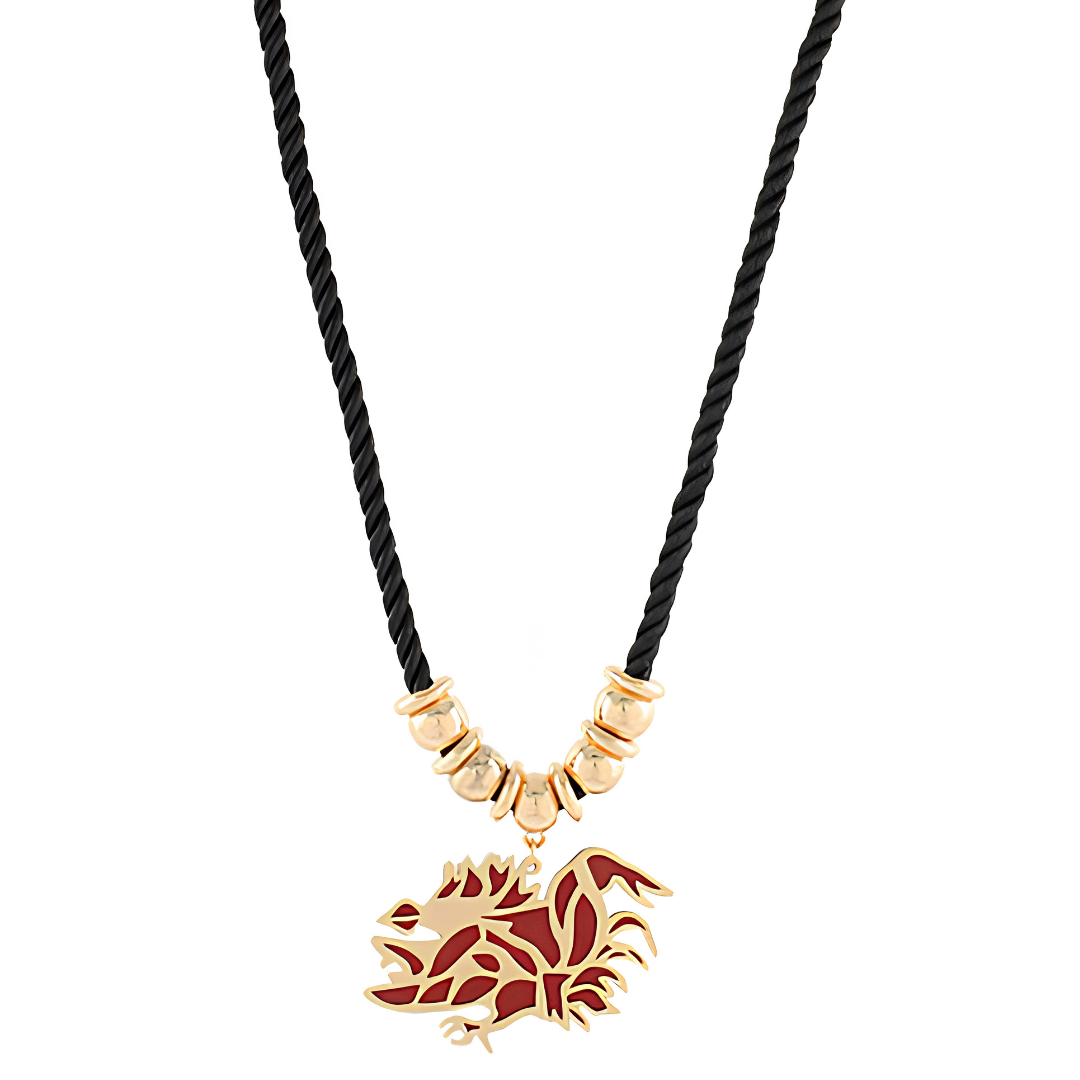 Cocky Enamel Paracord Necklace