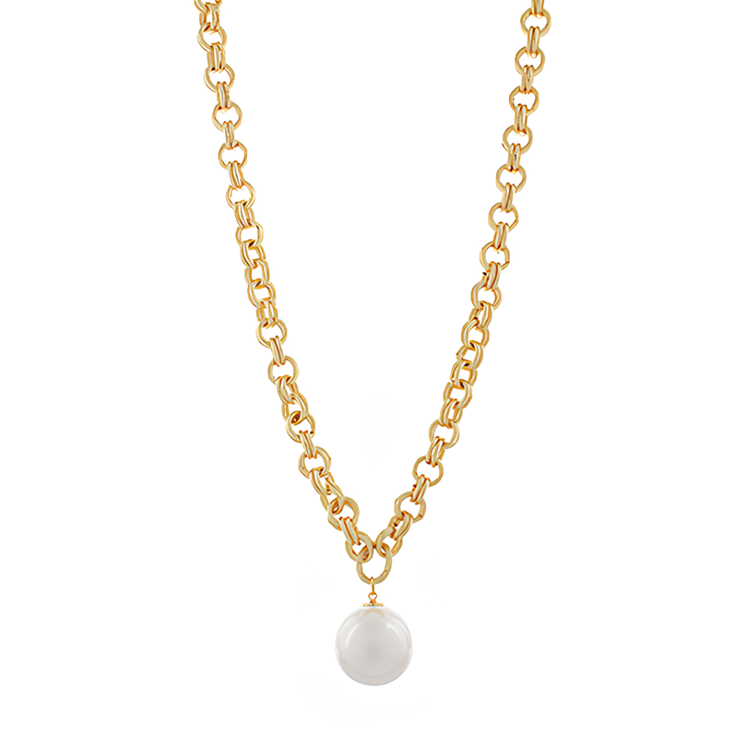 Statement Pearl Long Necklace