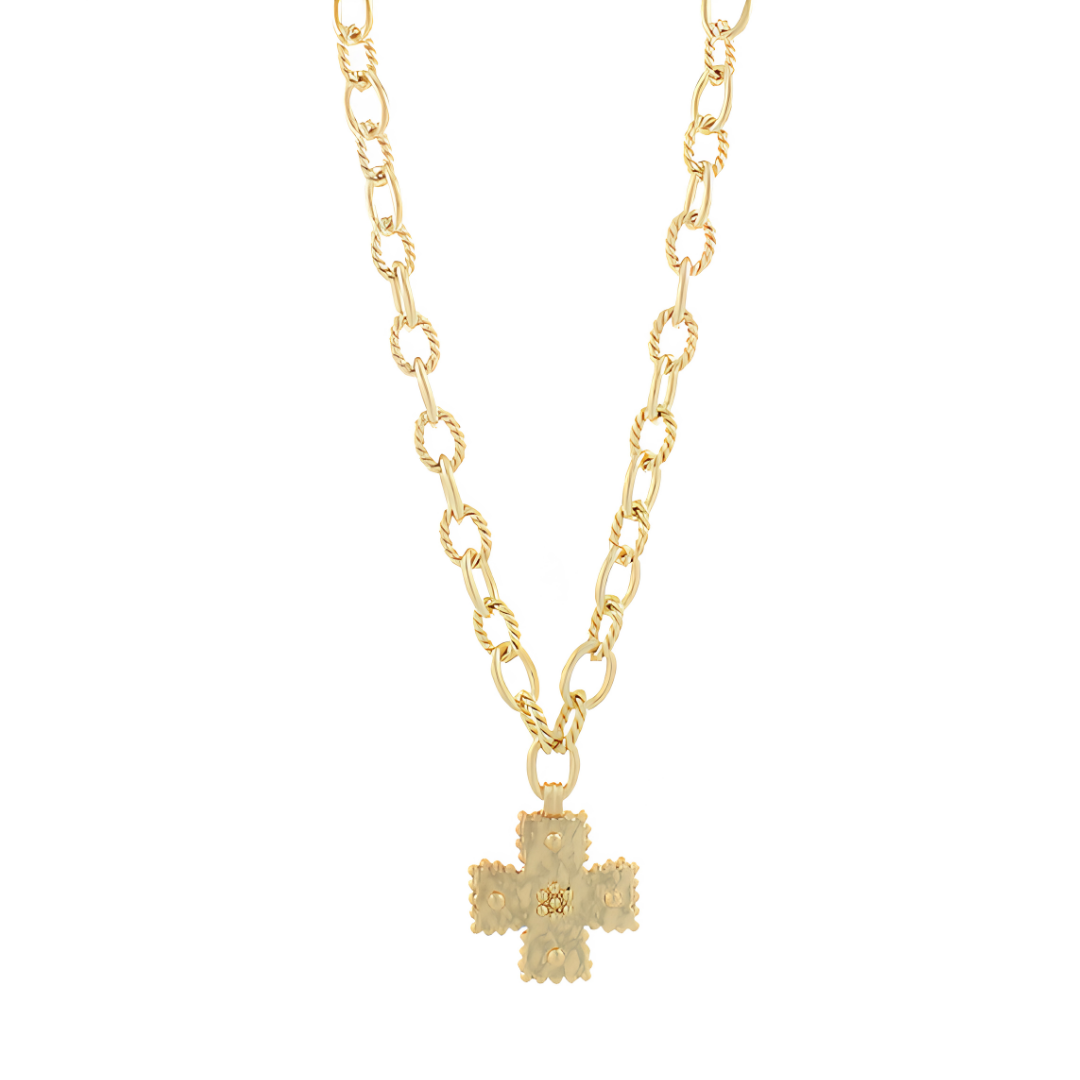 Small Decorated Cross Necklace