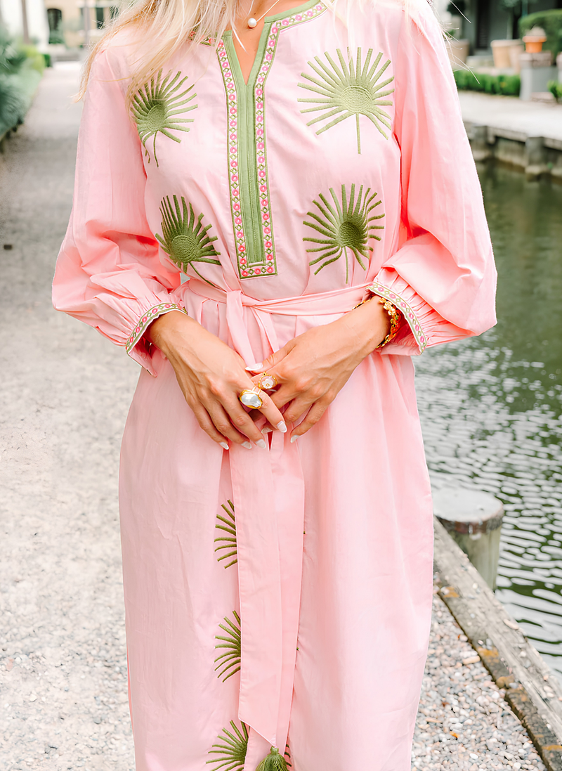 Quinn Midi Dres- Dahlia