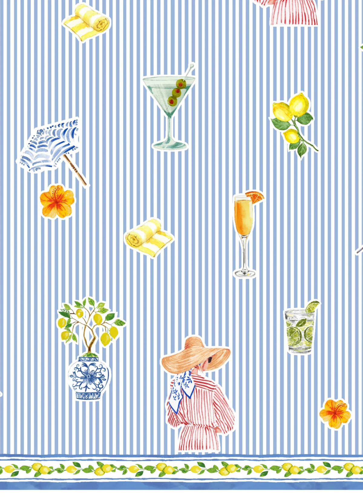 Tahiti Mini Cover Up - Martini Blue