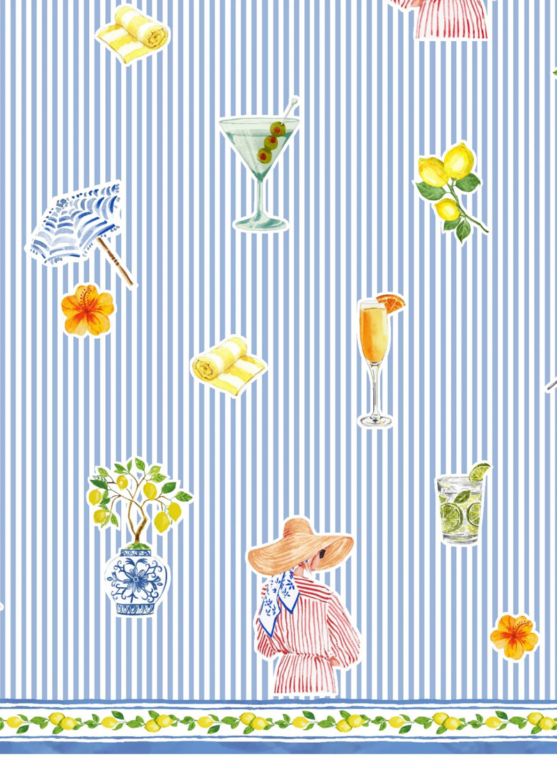 Tahiti Mini Cover Up - Martini Blue