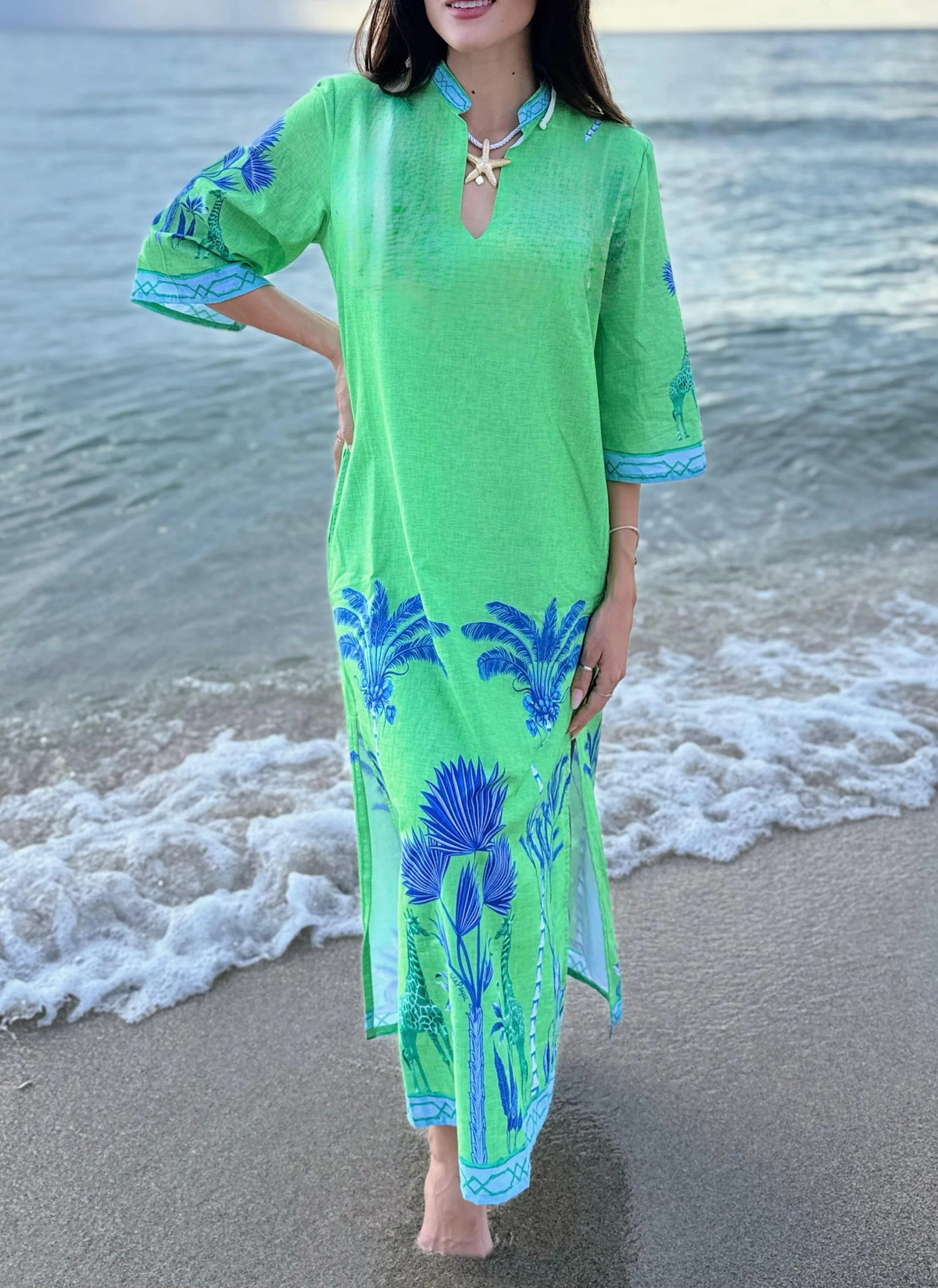 Belize Maxi Dress - Safari Green