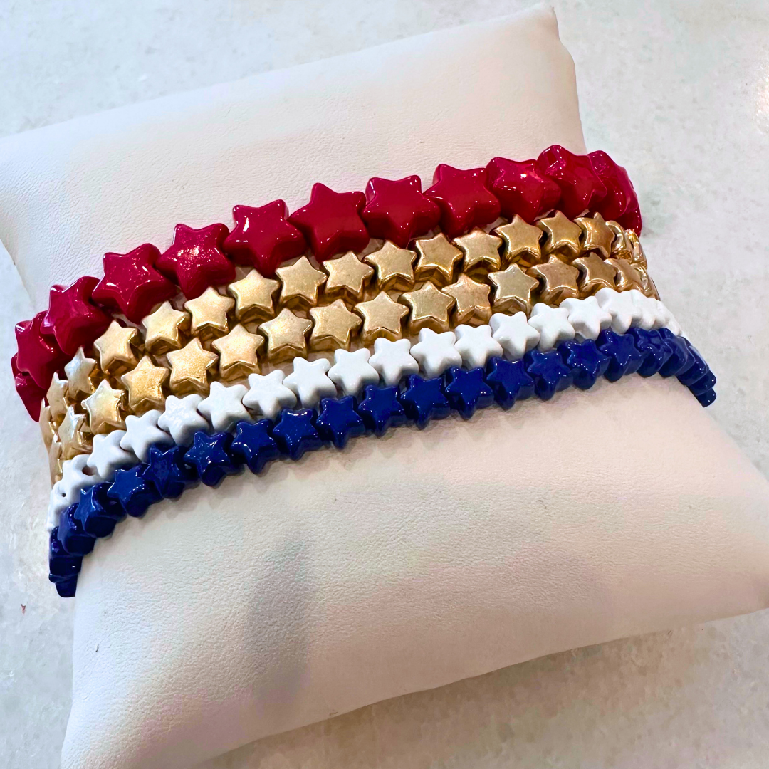 Patriotic Star Bracelet Set