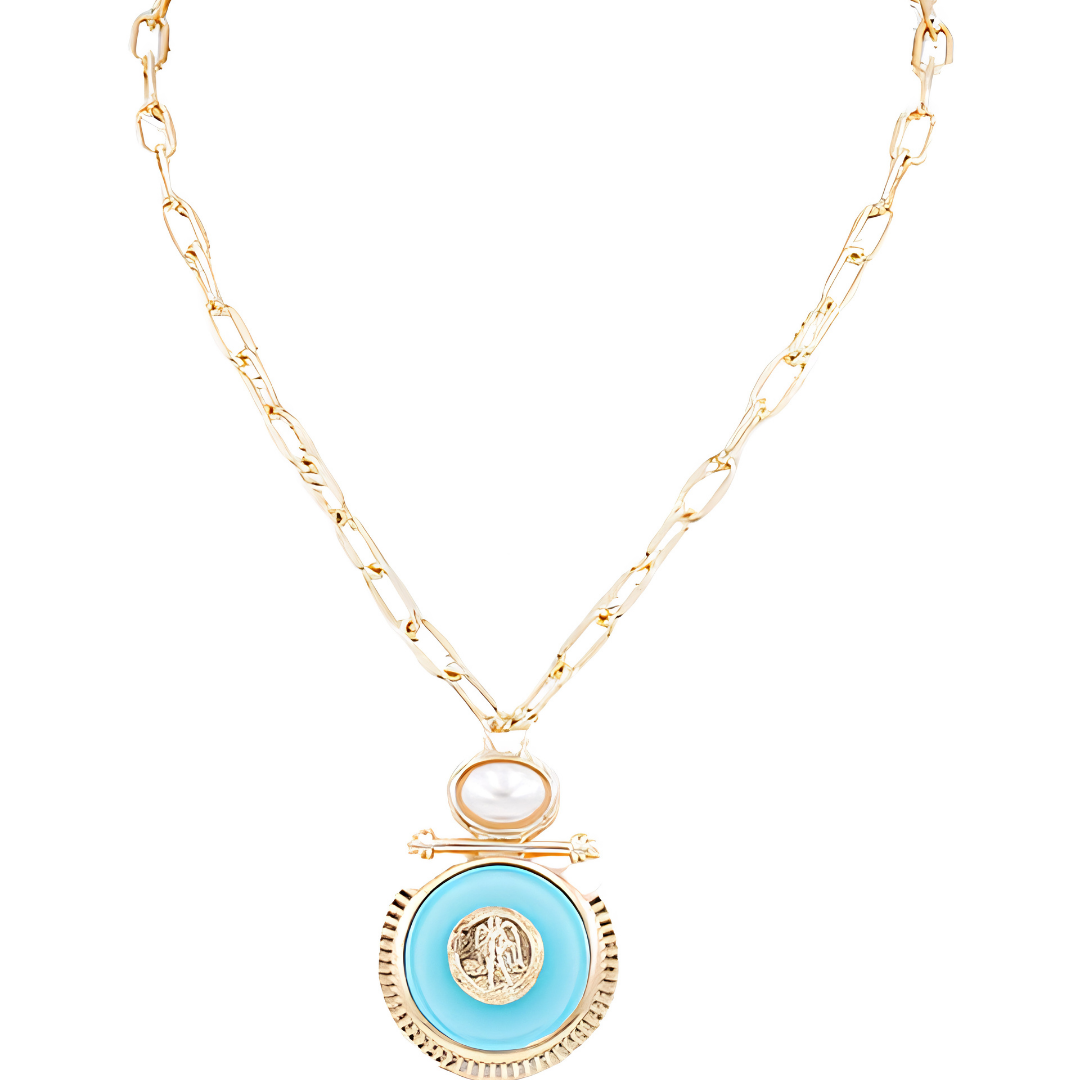 Cleo Coin Pendant Necklace