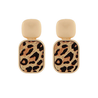 Animal Print Drop Earrings