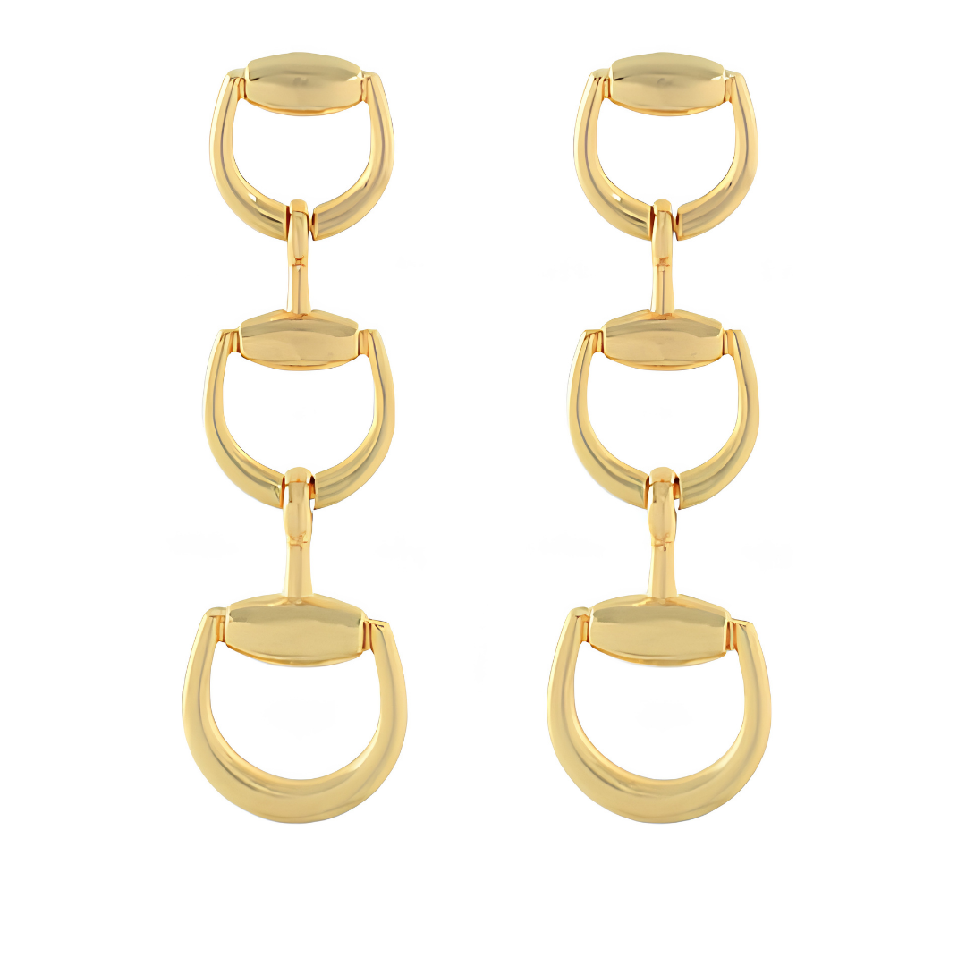 Horsebit Drop Earrings