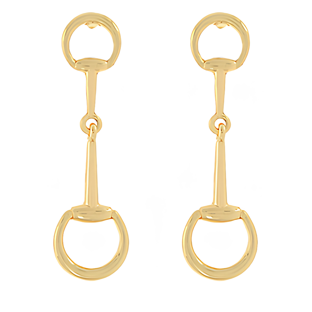 Small Horsebit Link Earrings
