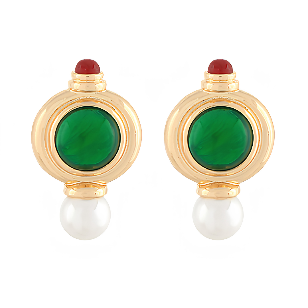 Vintage Inspired Stone Earrings