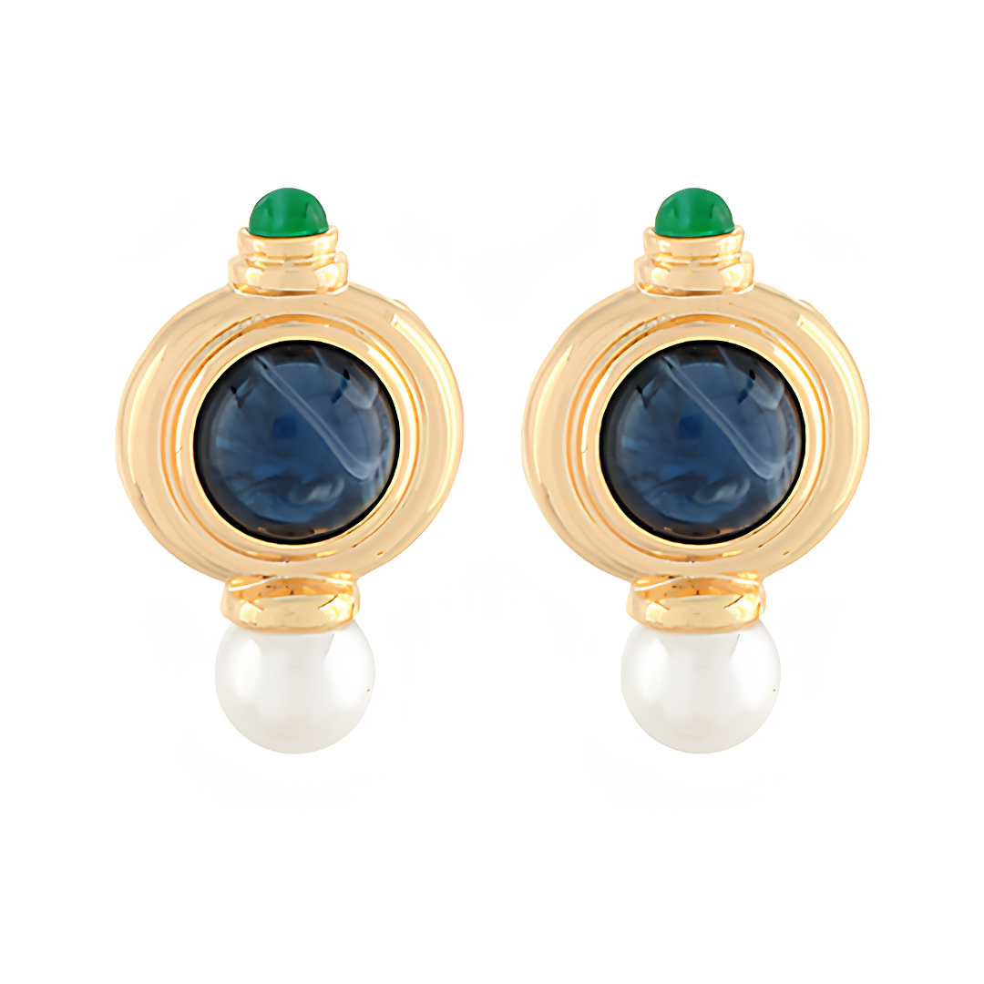 Vintage Inspired Stone Earrings