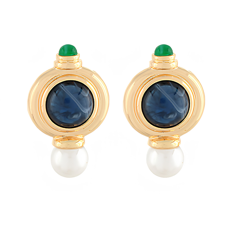 Vintage Inspired Stone Earrings