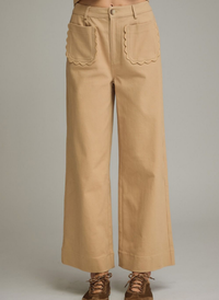 Scarlet Scalloped Pocket Pant