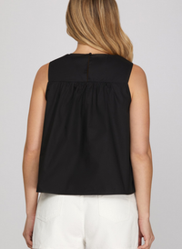 Rachel Ruffle Detail Top