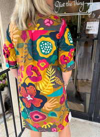 Charlize Dress - Fall Blossom