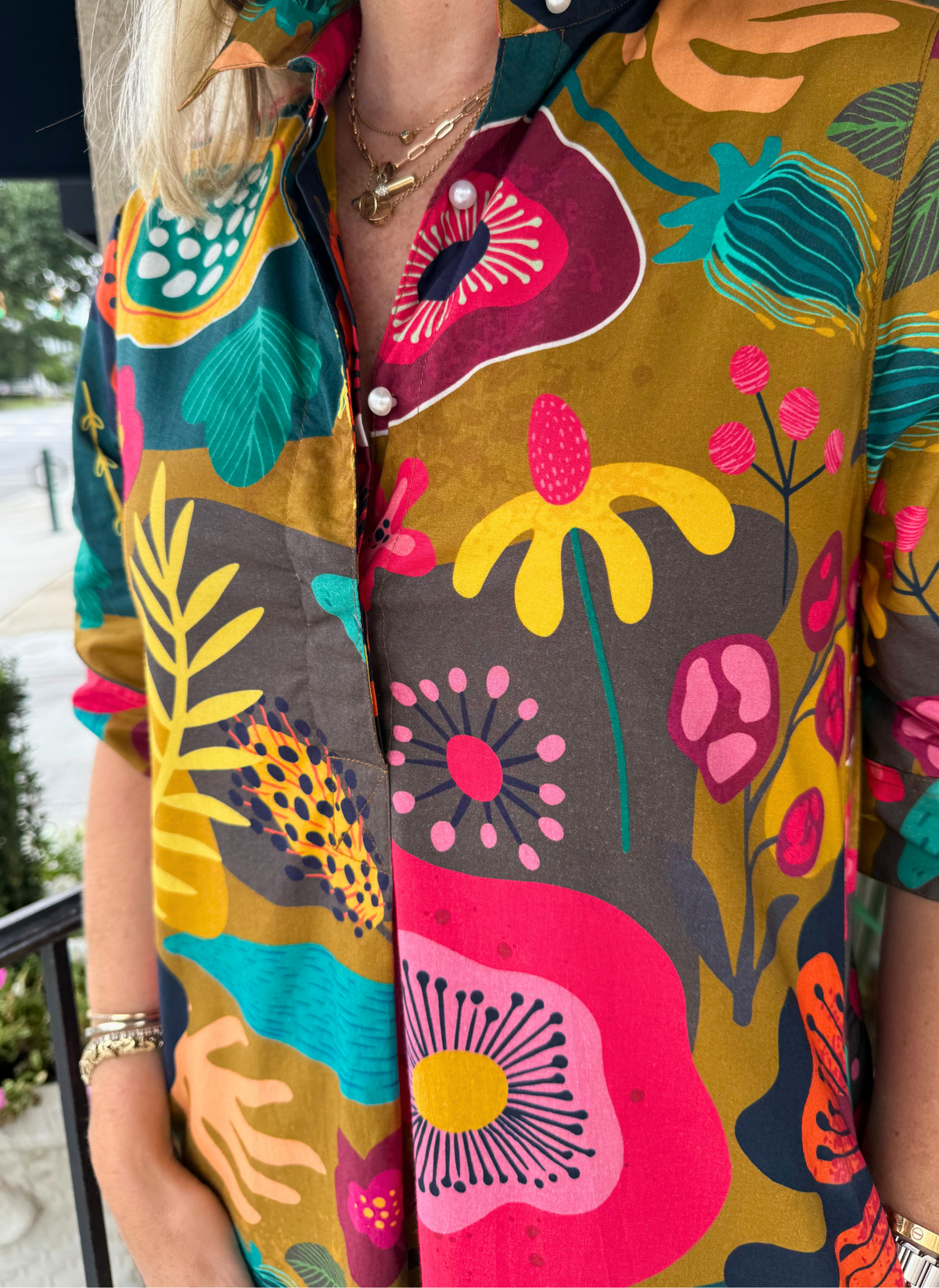 Charlize Dress - Fall Blossom