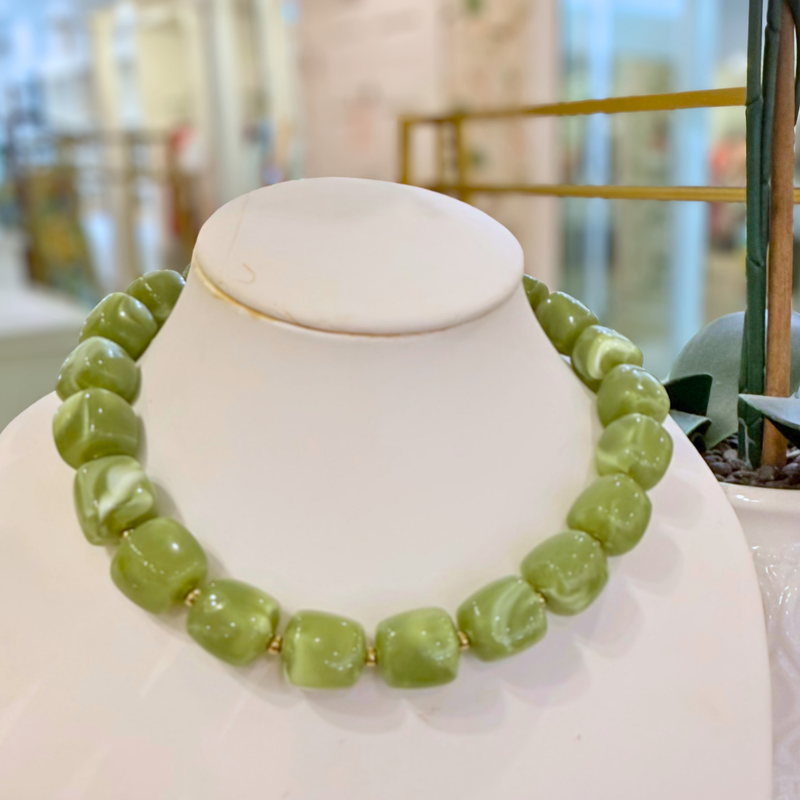 Rory Square Beaded Necklace
