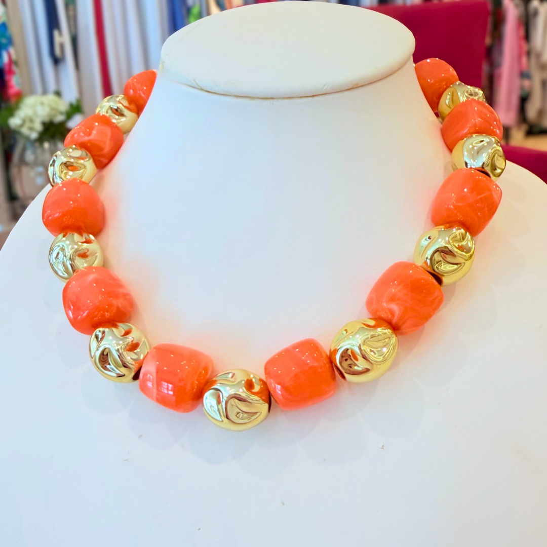 Vivian Gold Accent Beaded Necklace