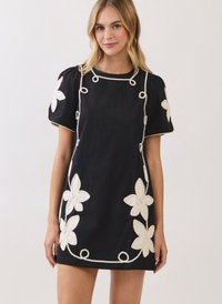Carolina Floral Applique Dress