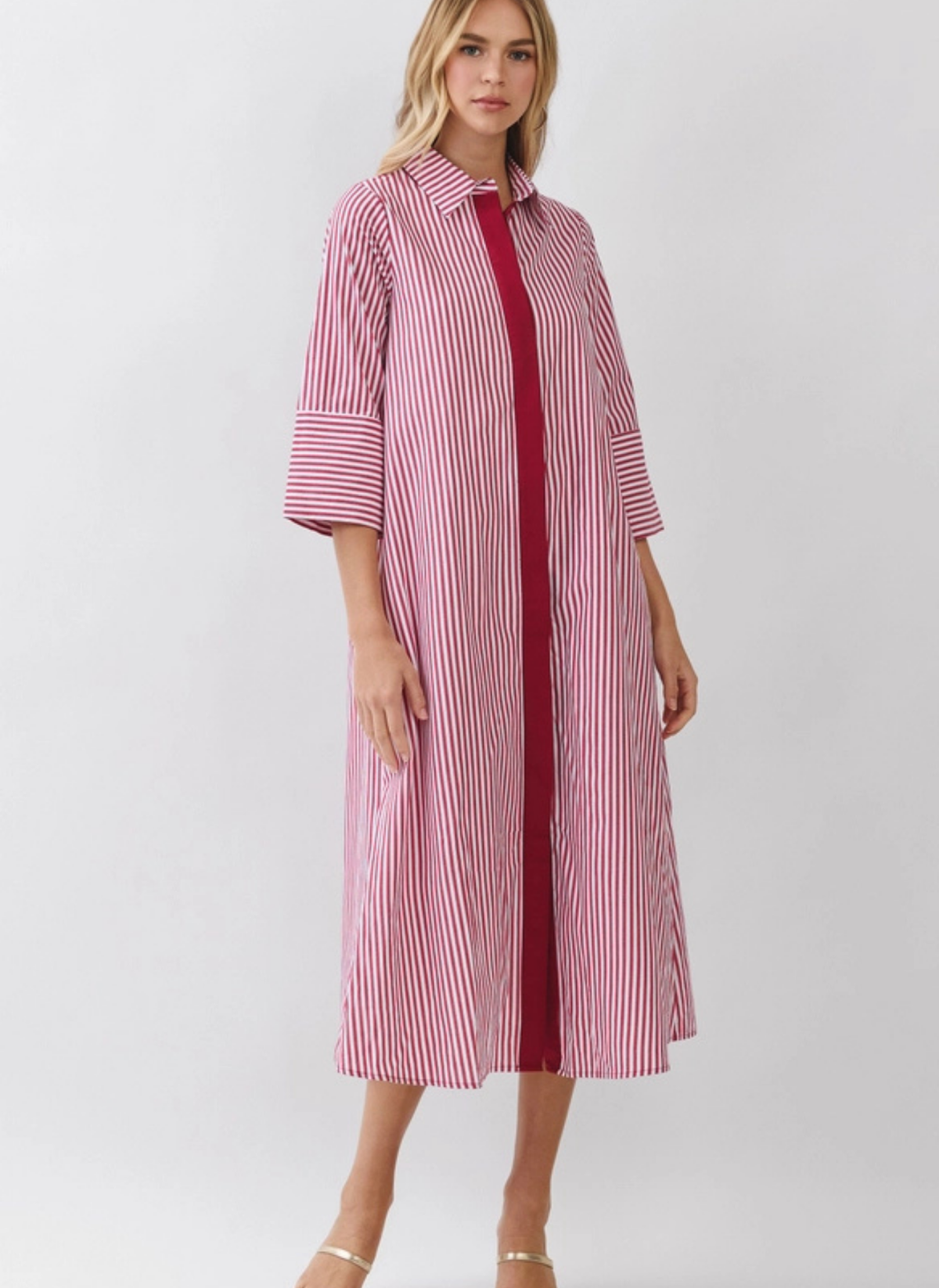 Anna Striped Maxi Dress