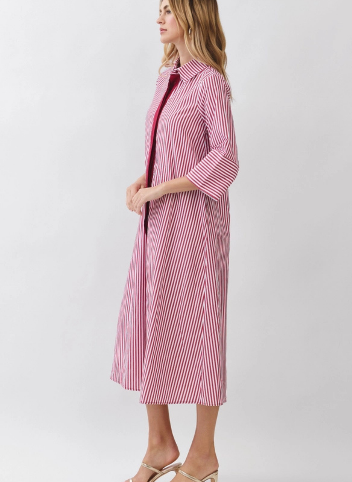 Anna Striped Maxi Dress