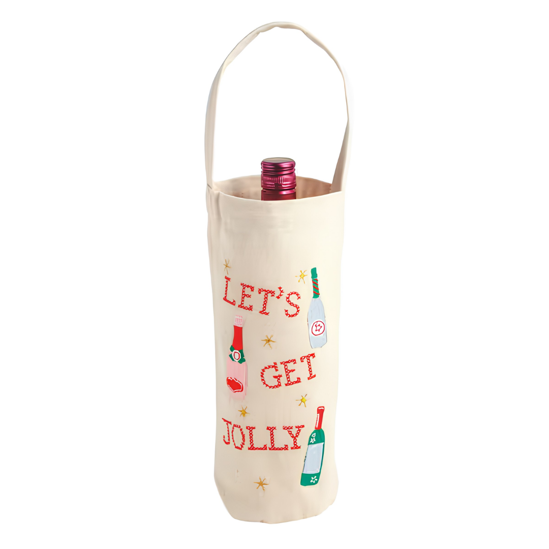 Let's Get Jolly Wine Bag