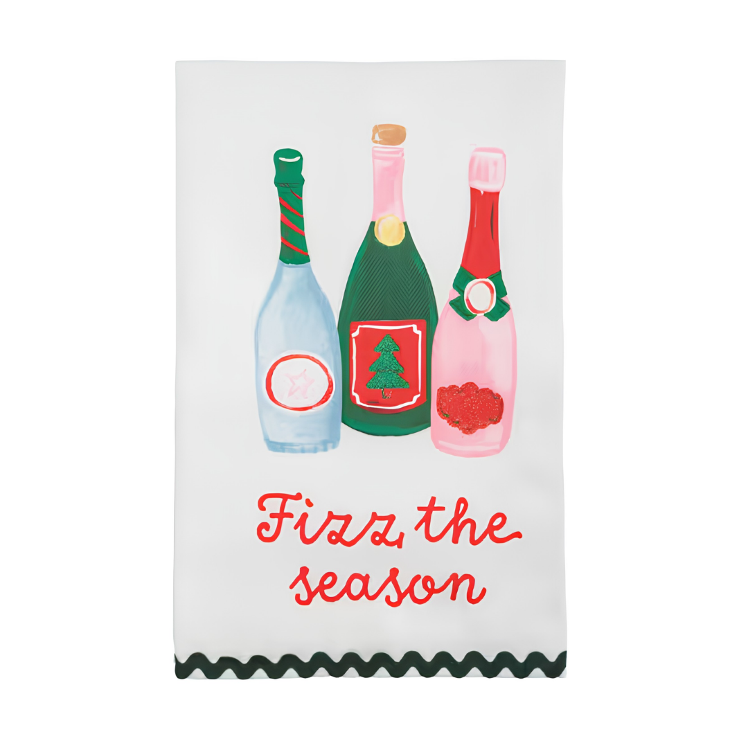 Fizz Season Holiday Bar Towel