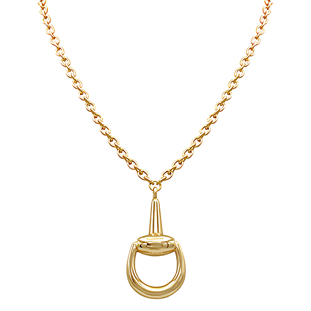 Delphine Horsebit Pendant Necklace