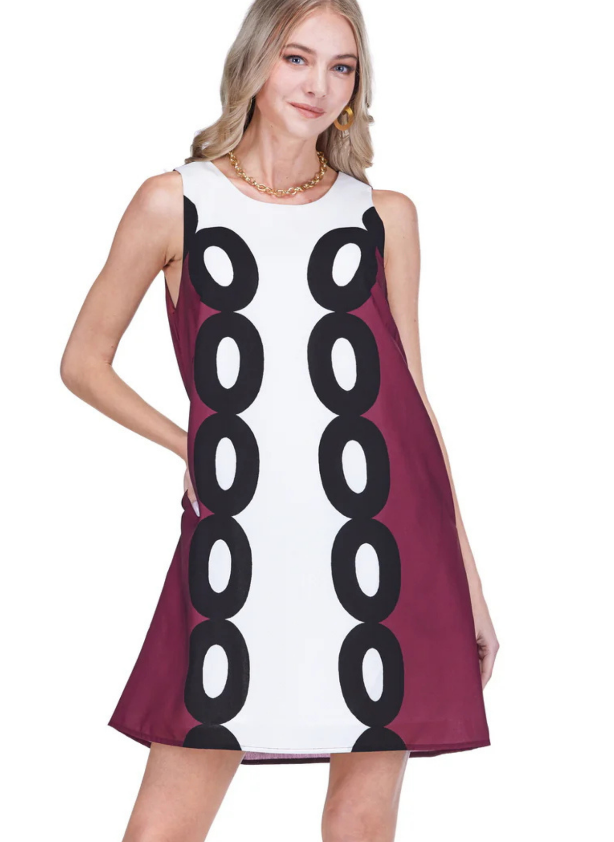 Retro Link Sheath Dress