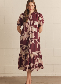 Covered Button Maxi Dress