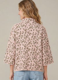 Lily Leopard Mock Neck Sweater