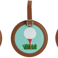 Needlepoint Golf Bag Tags