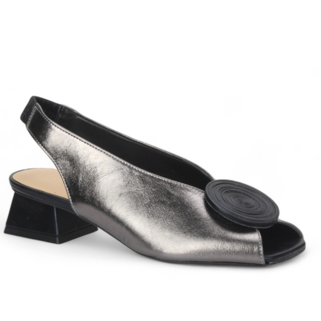 Carah Peep-Toe Slingback - Carbon