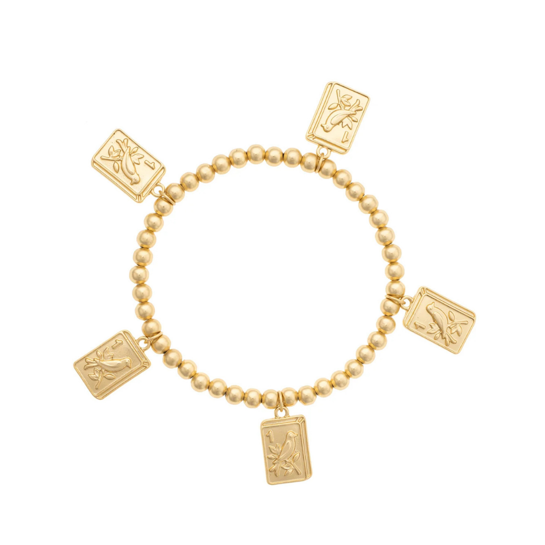 Bird Bam Tile Stretch Bracelet