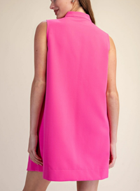 Remi Stand Collar Mini Dress