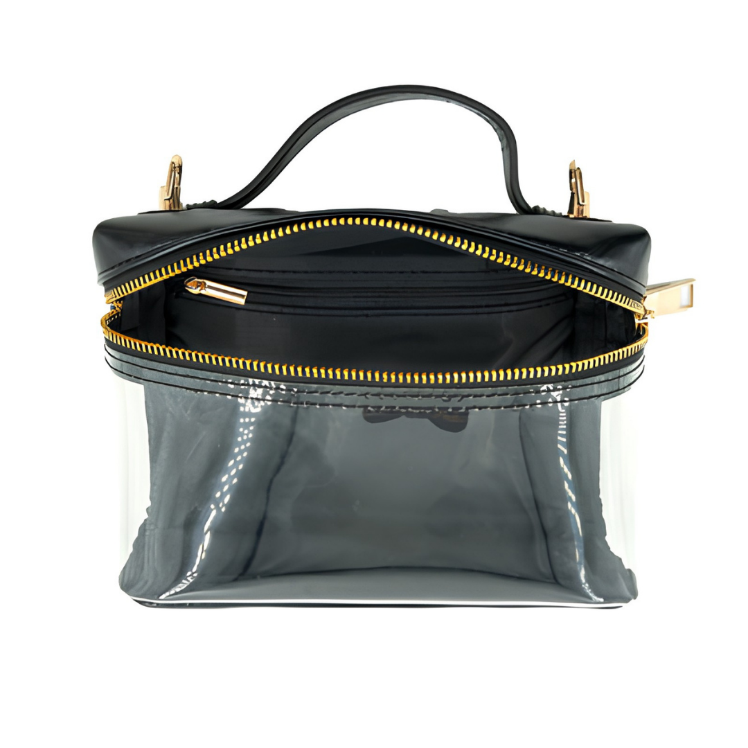 Vanity Style Clear Handbag
