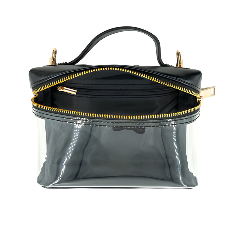 Vanity Style Clear Handbag