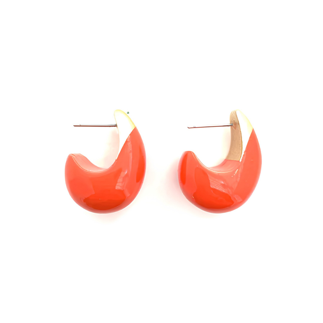Lacquered Teardrop Earrings
