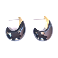 Lacquered Teardrop Earrings