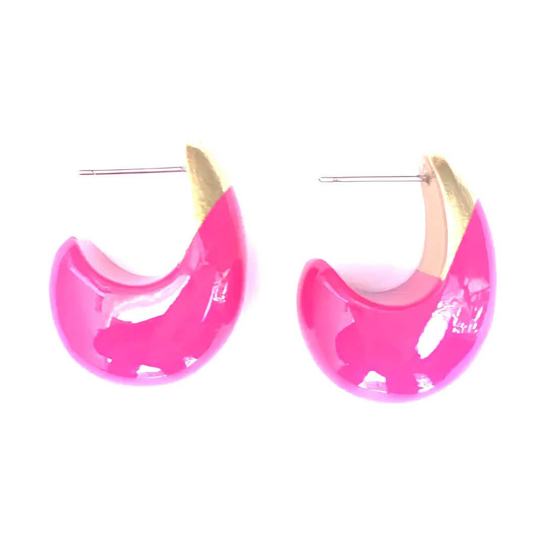 Lacquered Teardrop Earrings