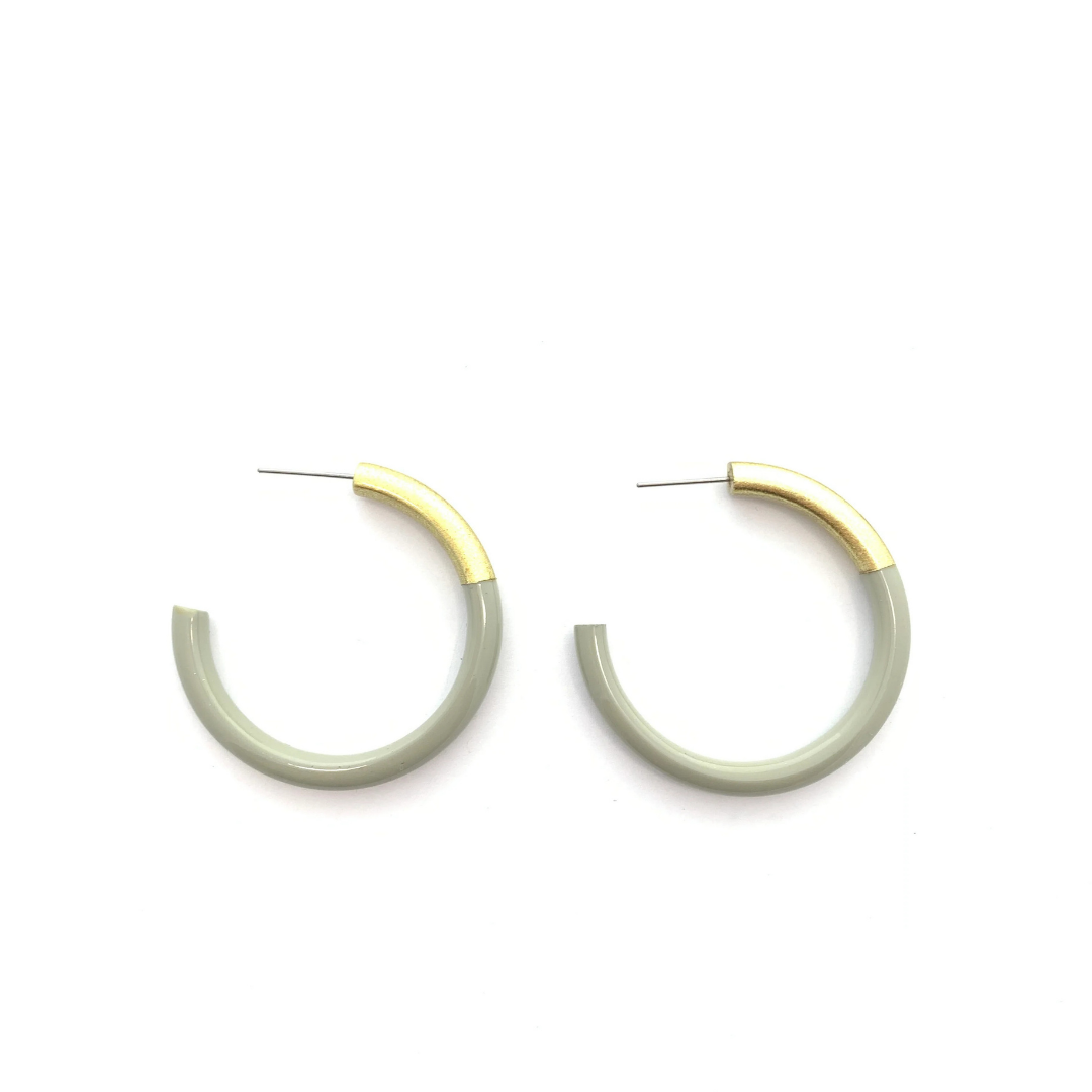 Liz Medium Horn Hoops