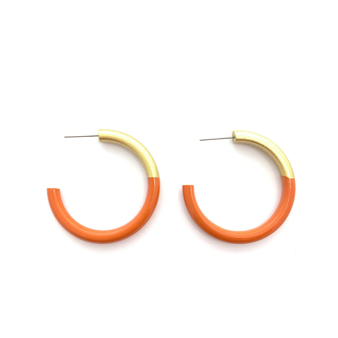 Liz Medium Horn Hoops